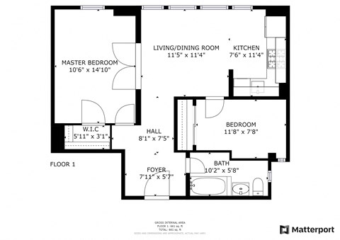 Unit 604 Floorplan